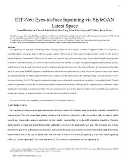 E2F-Net: Eyes-to-Face Inpainting via StyleGAN Latent Space