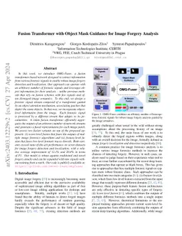 Fusion Transformer with Object Mask Guidance for Image Forgery Analysis