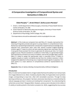 A Comparative Investigation of Compositional Syntax and Semantics in
  DALL-E 2