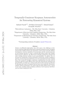 Temporally Consistent Koopman Autoencoders for Forecasting Dynamical Systems