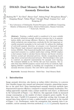 DMAD: Dual Memory Bank for Real-World Anomaly Detection