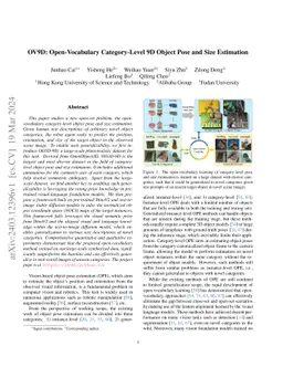 OV9D: Open-Vocabulary Category-Level 9D Object Pose and Size Estimation