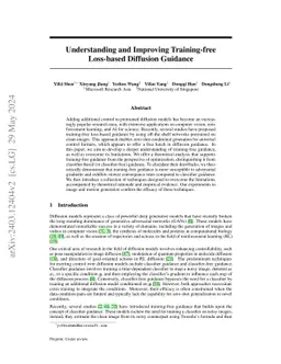 Understanding and Improving Training-free Loss-based Diffusion Guidance