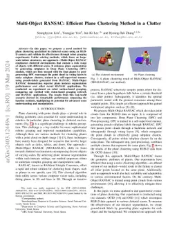 Multi-Object RANSAC: Efficient Plane Clustering Method in a Clutter