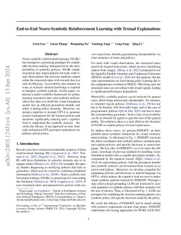 End-to-End Neuro-Symbolic Reinforcement Learning with Textual
  Explanations