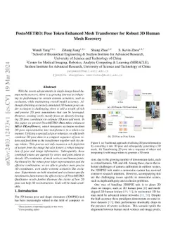 PostoMETRO: Pose Token Enhanced Mesh Transformer for Robust 3D Human
  Mesh Recovery