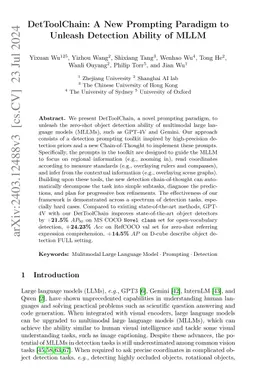 DetToolChain: A New Prompting Paradigm to Unleash Detection Ability of
  MLLM