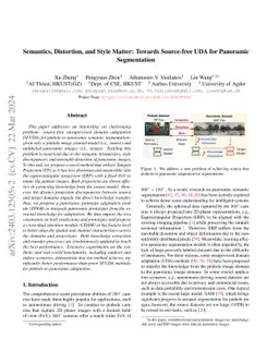Semantics, Distortion, and Style Matter: Towards Source-free UDA for
  Panoramic Segmentation