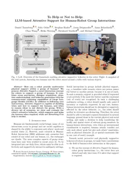 To Help or Not to Help: LLM-based Attentive Support for Human-Robot Group Interactions