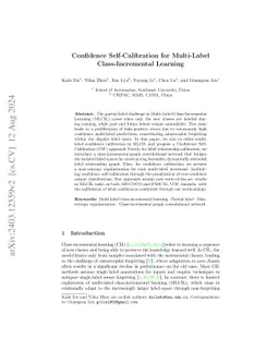 Confidence Self-Calibration for Multi-Label Class-Incremental Learning