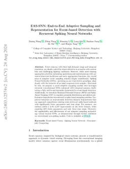 EAS-SNN: End-to-End Adaptive Sampling and Representation for Event-based
  Detection with Recurrent Spiking Neural Networks