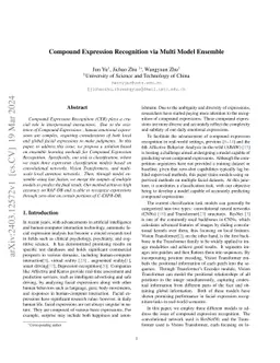 Compound Expression Recognition via Multi Model Ensemble