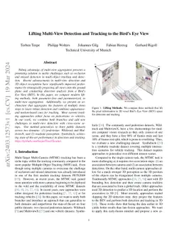 Lifting Multi-View Detection and Tracking to the Bird's Eye View