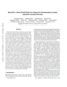 Real-IAD: A Real-World Multi-View Dataset for Benchmarking Versatile
  Industrial Anomaly Detection