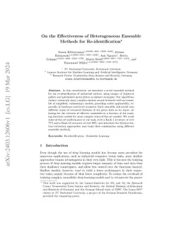 On the Effectiveness of Heterogeneous Ensemble Methods for
  Re-identification