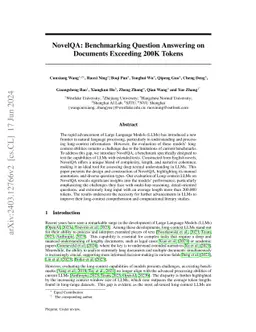NovelQA: Benchmarking Question Answering on Documents Exceeding 200K Tokens