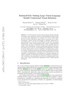 RelationVLM: Making Large Vision-Language Models Understand Visual
  Relations