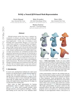 PoNQ: a Neural QEM-based Mesh Representation