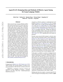 Agent-FLAN: Designing Data and Methods of Effective Agent Tuning for
  Large Language Models
