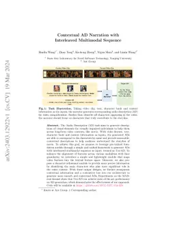 Contextual AD Narration with Interleaved Multimodal Sequence