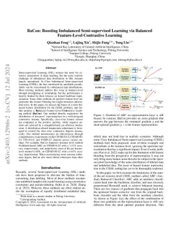 BaCon: Boosting Imbalanced Semi-supervised Learning via Balanced
  Feature-Level Contrastive Learning