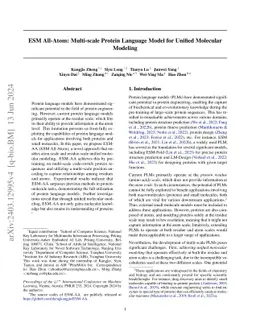 ESM All-Atom: Multi-scale Protein Language Model for Unified Molecular
  Modeling