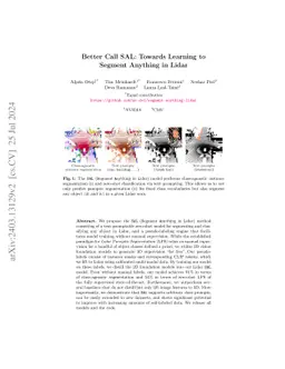 Better Call SAL: Towards Learning to Segment Anything in Lidar