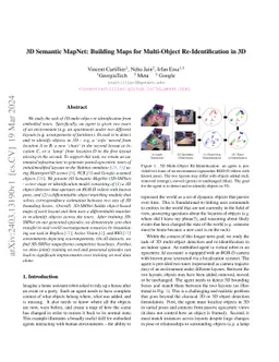 3D Semantic MapNet: Building Maps for Multi-Object Re-Identification in
  3D