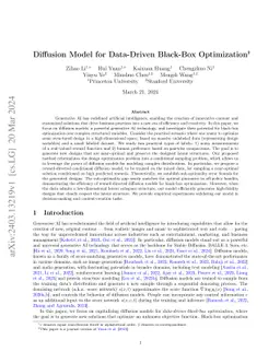 Diffusion Model for Data-Driven Black-Box Optimization