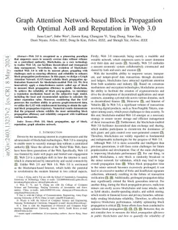 Graph Attention Network-based Block Propagation with Optimal AoI and
  Reputation in Web 3.0
