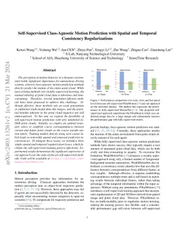 Self-Supervised Class-Agnostic Motion Prediction with Spatial and
  Temporal Consistency Regularizations