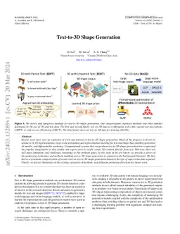 Text-to-3D Shape Generation