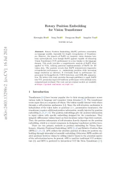 Rotary Position Embedding for Vision Transformer