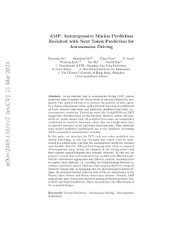 AMP: Autoregressive Motion Prediction Revisited with Next Token
  Prediction for Autonomous Driving