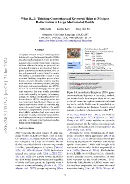 What if...?: Thinking Counterfactual Keywords Helps to Mitigate
  Hallucination in Large Multi-modal Models