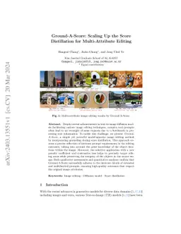 Ground-A-Score: Scaling Up the Score Distillation for Multi-Attribute
  Editing