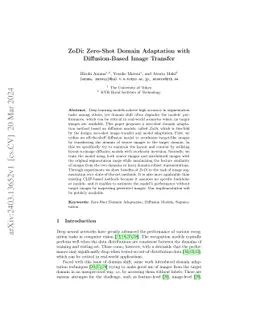 ZoDi: Zero-Shot Domain Adaptation with Diffusion-Based Image Transfer
