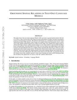Grounding Spatial Relations in Text-Only Language Models