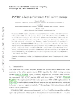 PyVRP: a high-performance VRP solver package