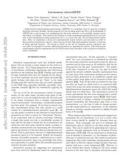 Autonomous microARPES