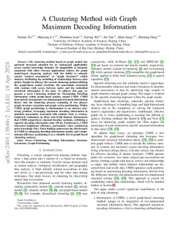A Clustering Method with Graph Maximum Decoding Information