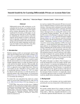 Smooth Sensitivity for Learning Differentially-Private yet Accurate Rule
  Lists