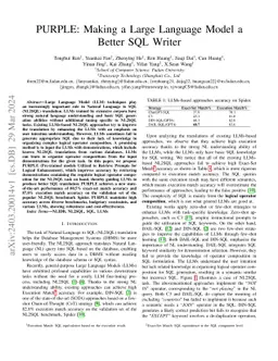 PURPLE: Making a Large Language Model a Better SQL Writer