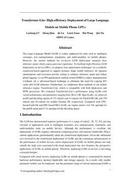 Transformer-Lite: High-efficiency Deployment of Large Language Models on
  Mobile Phone GPUs