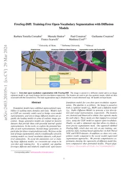 FreeSeg-Diff: Training-Free Open-Vocabulary Segmentation with Diffusion Models