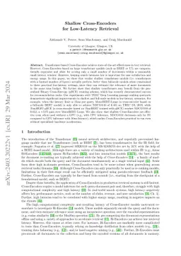 Shallow Cross-Encoders for Low-Latency Retrieval