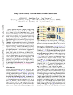 Long-Tailed Anomaly Detection with Learnable Class Names