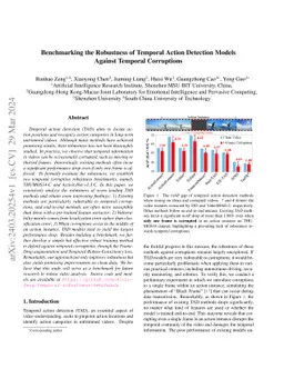 Benchmarking the Robustness of Temporal Action Detection Models Against
  Temporal Corruptions
