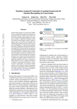 Emotion-Anchored Contrastive Learning Framework for Emotion Recognition
  in Conversation