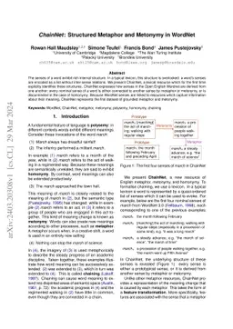 ChainNet: Structured Metaphor and Metonymy in WordNet